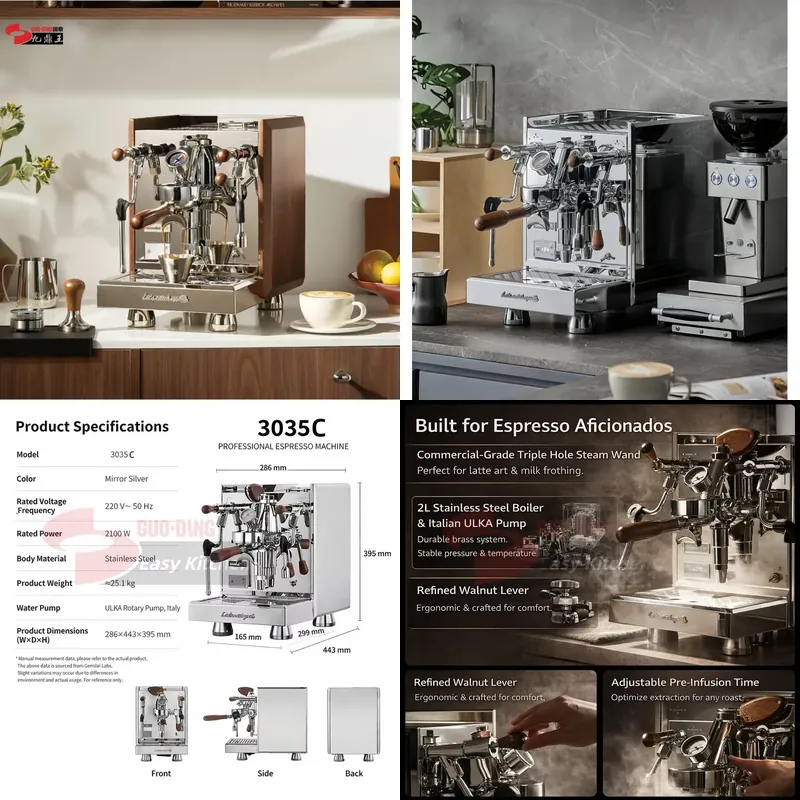 Coffee Equipment For Espresso Machine - 【CHIMU HOME】Macchina da Caffè Espresso Commerciale