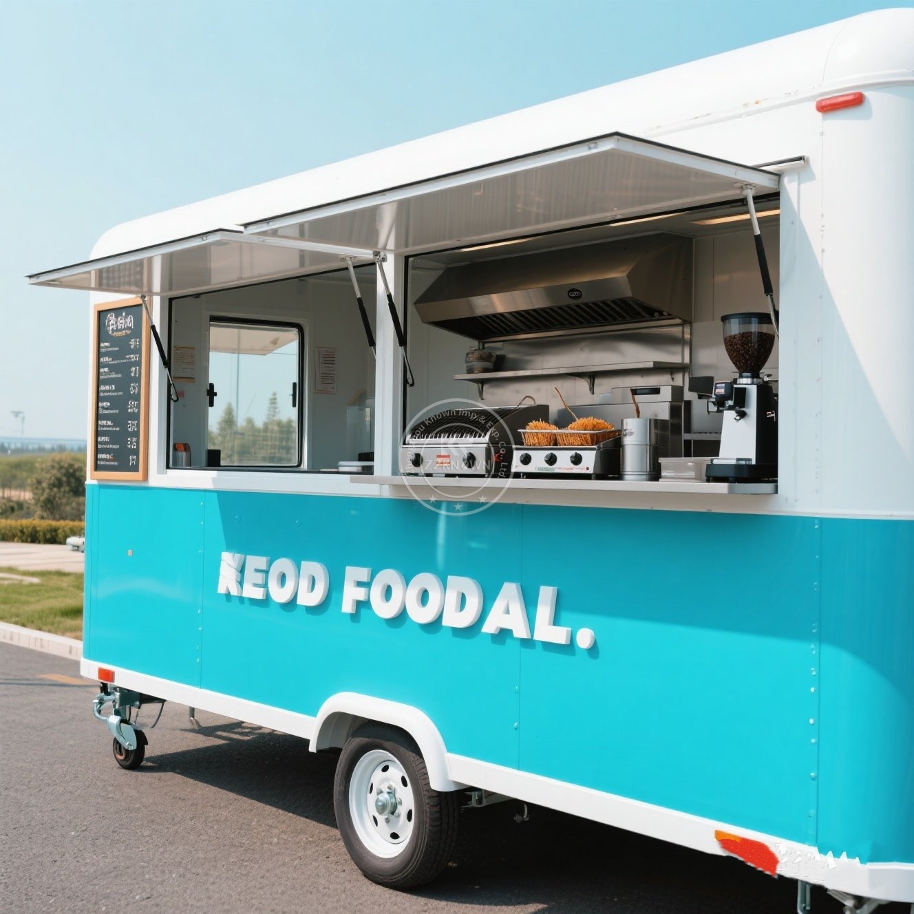 Coffee Equipment Europe - Carrello per alimenti di forma quadrata