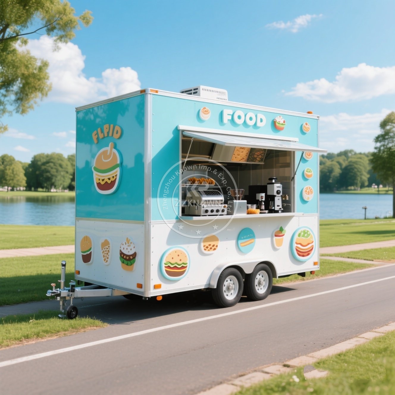 Coffee Van Equipment - Rimorchio per alimenti Camion Gelato Caffè