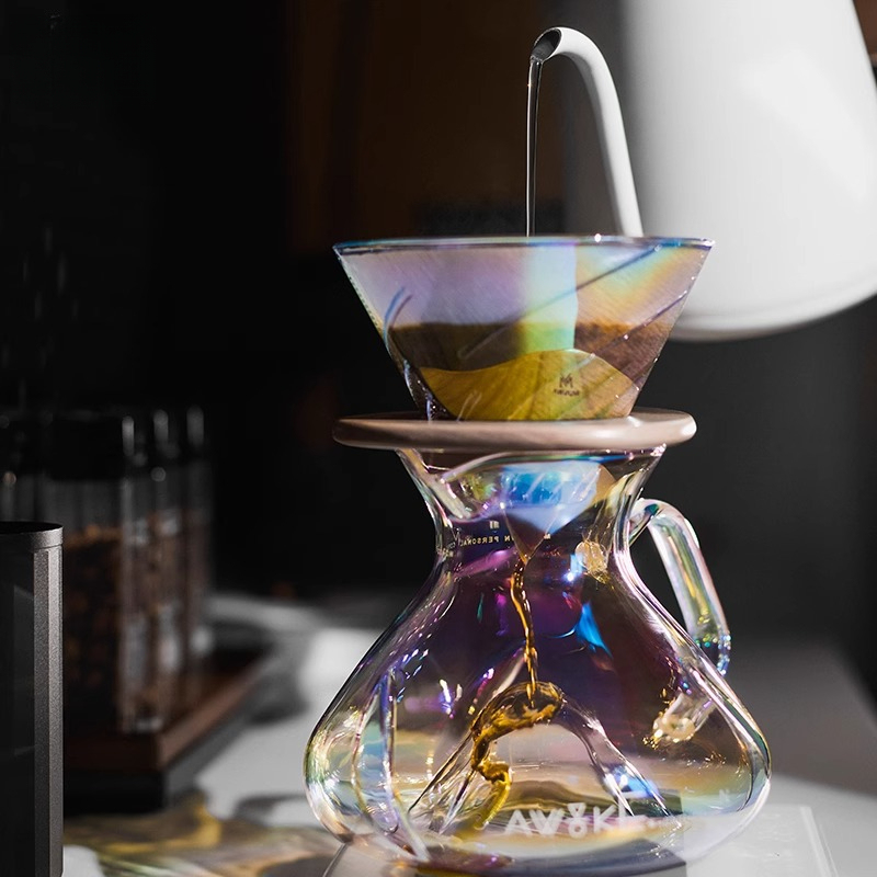 Coffee Equipment Pour Over - Caffettiera Pour Over in Vetro con