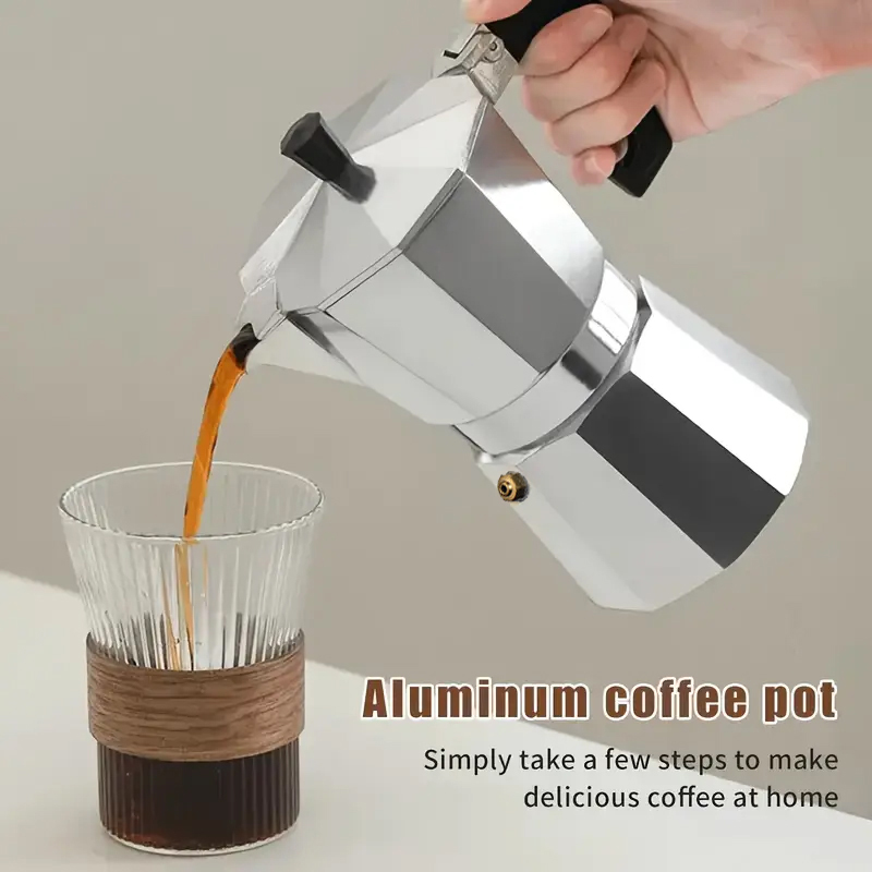 Coffee Equipment For Home - Caffettiera Moka Classica in Alluminio 50-300ML