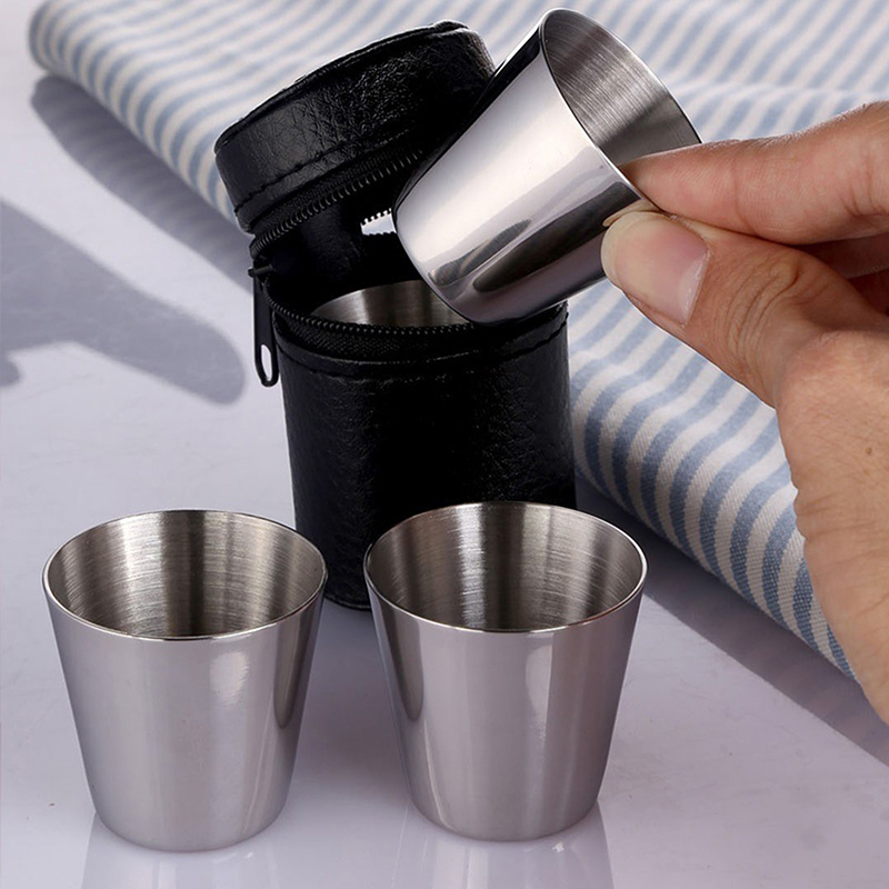 4/6 pezzi tazze in acciaio ino - Coffee Equipment Camping recensione e prezzo