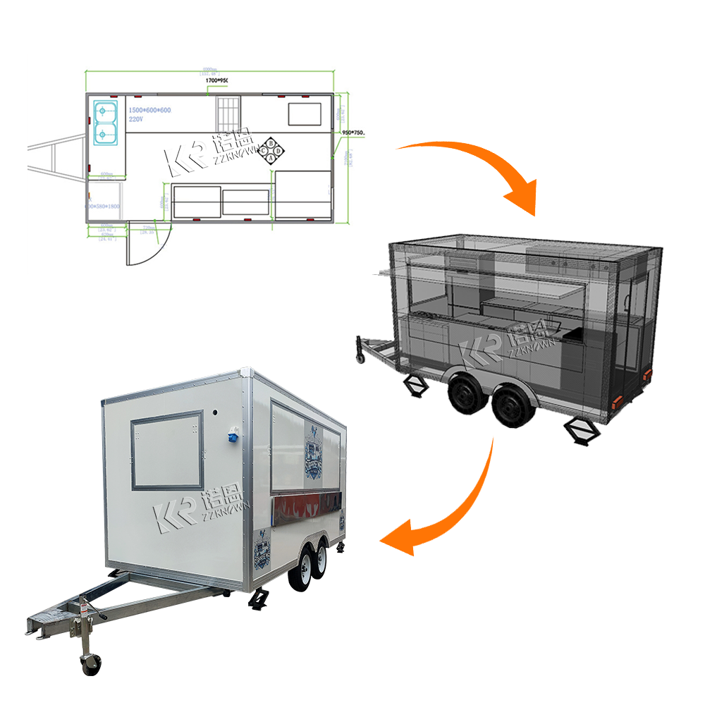 Rimorchi mobili per camion di  - Mobile Coffee Van Equipment recensione e prezzo