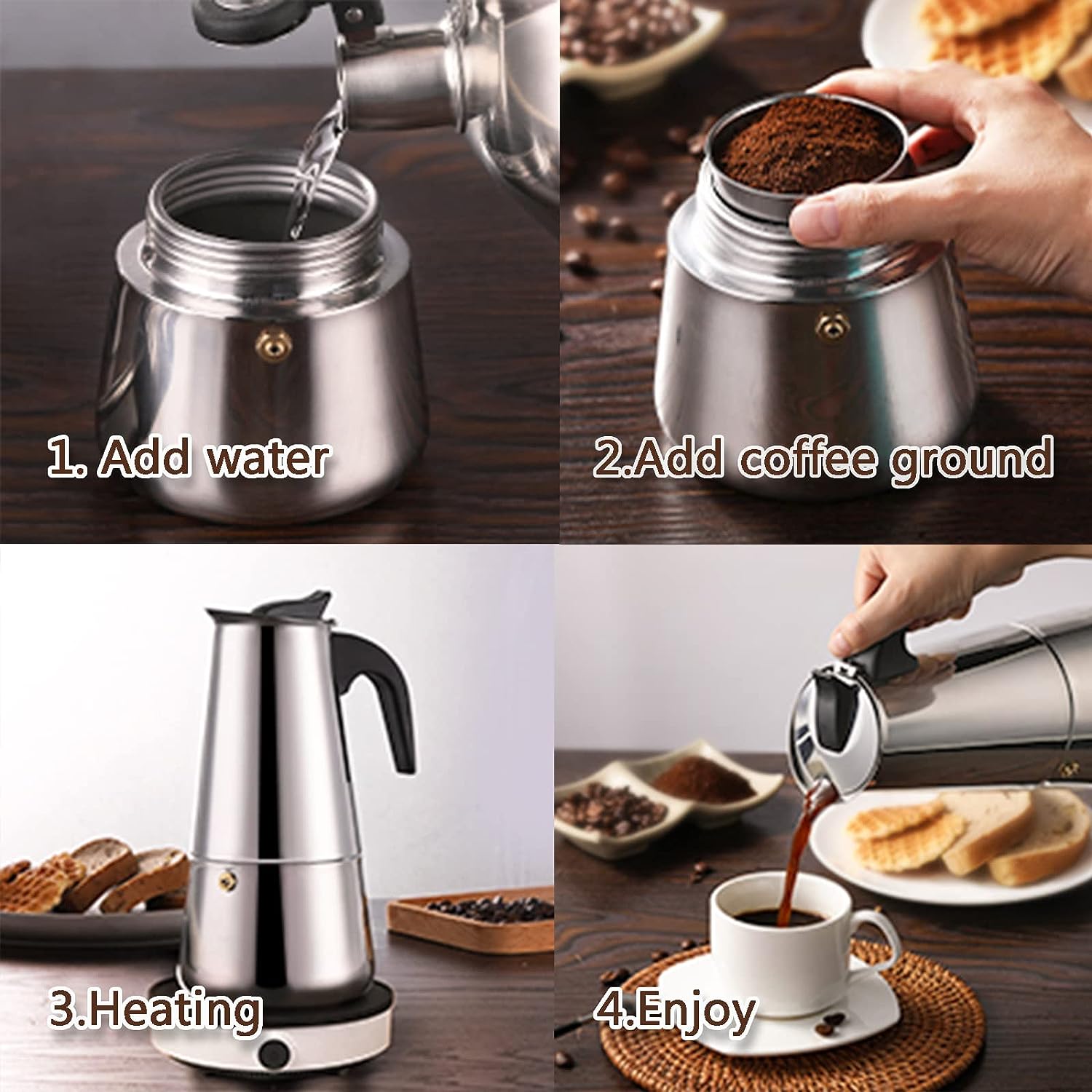 4/6/9 tazze Moka Pot Caffe Mac - Coffee Equipment For Home recensione e prezzo