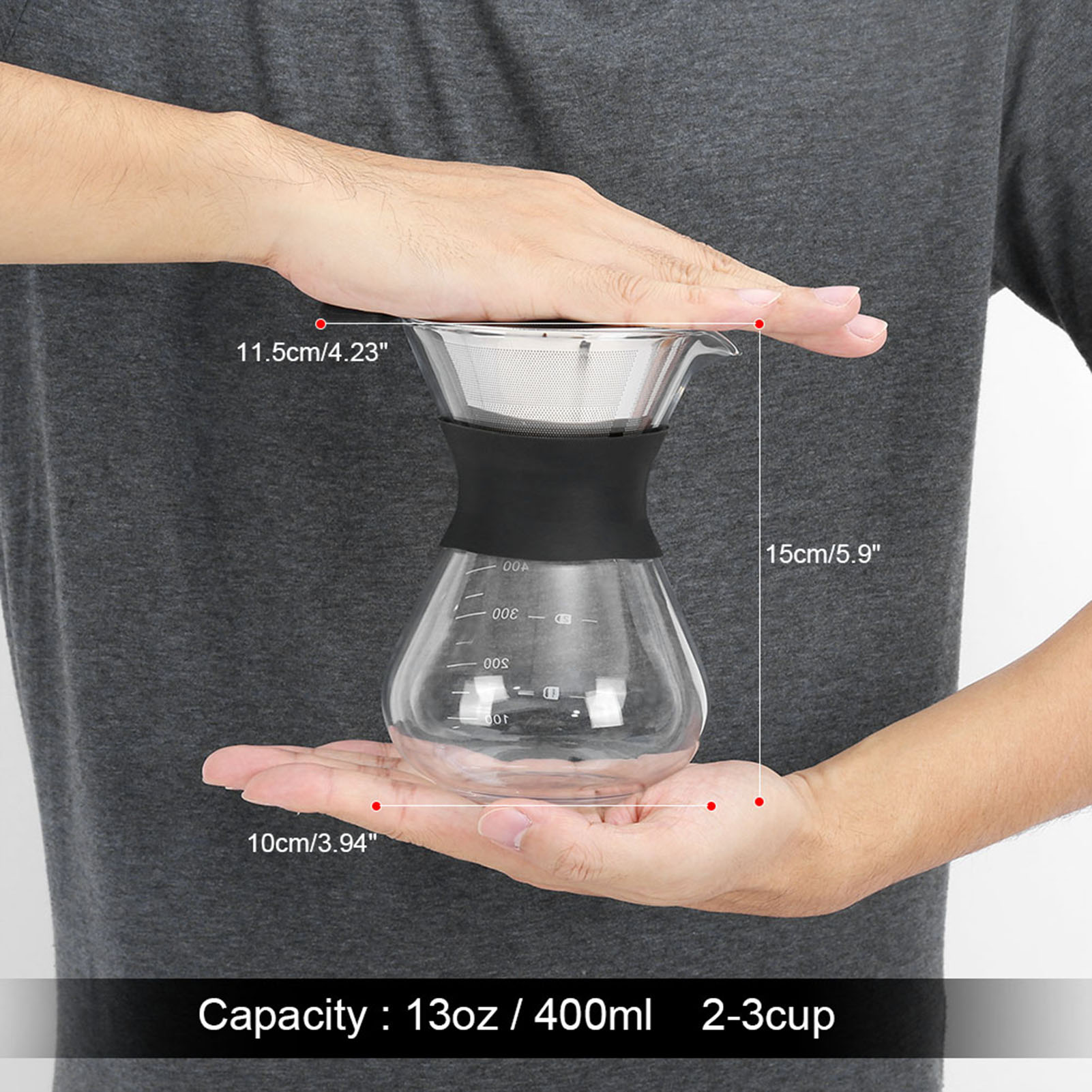 Caffettiera manuale da 400ml c - Coffee Equipment Pour Over recensione e prezzo