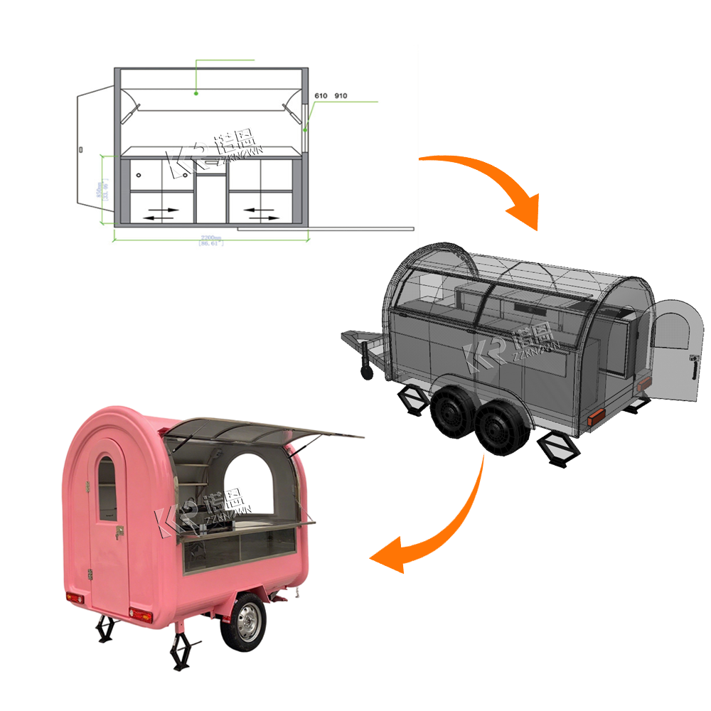 Carrello per camion per fast f - Mobile Coffee Van Equipment recensione e prezzo